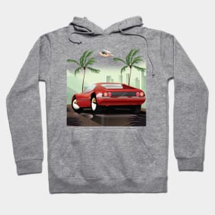 Red Sports Car Hoodie